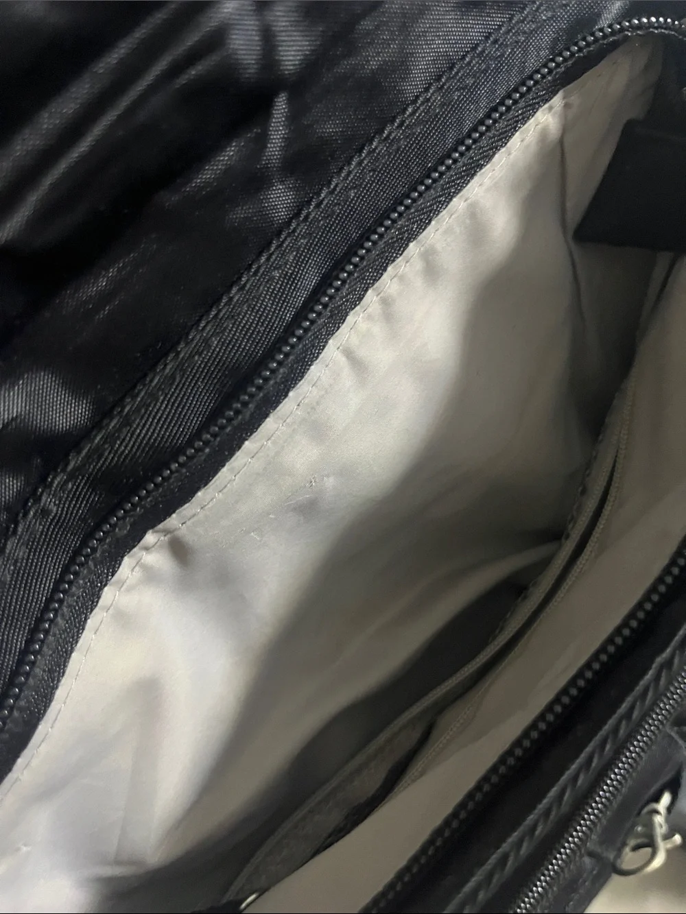 Men’s Black Messenger Bag with Secure Carabiner Accent